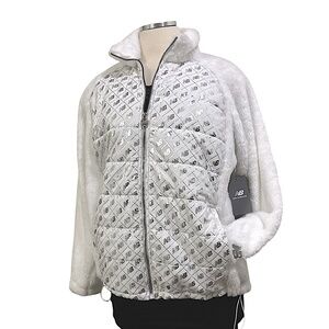NEW BALANCE Pile Faux Fur Jacket _ NWT